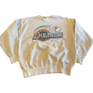 Vintage Miami Dolphins NFL Crewneck Sweatshirt Rench USA XL 90s